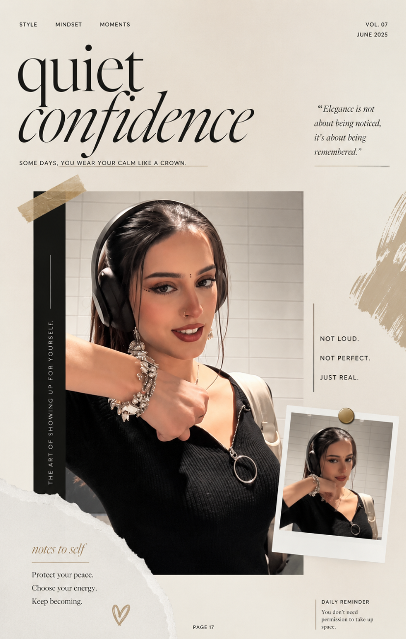 Couple mini magazine page - Quiet Confidence